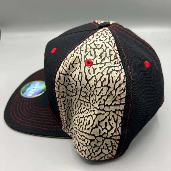 Air‎ Jordan Hat Men Black Cement Elephant Embroidered Jumpman Snap Back Cap